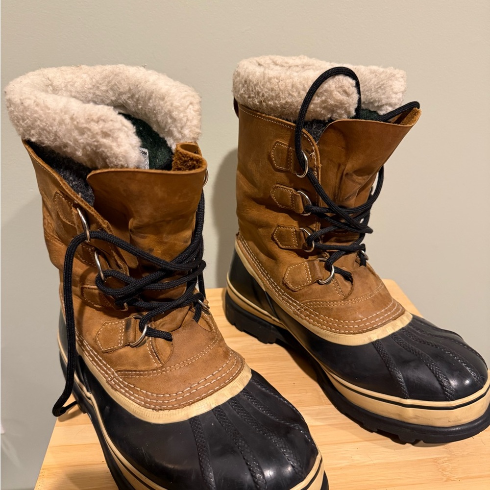 Sorel Men's Brown and Blue Snow Boots